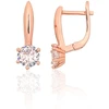 Diamond Sky Jewelry Sidabriniai auskarai su cirkoniais „Juno Gold II“