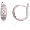 Diamond Sky Jewelry Sidabriniai auskarai su cirkoniais „Starlit Circle II“