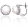 Diamond Sky Jewelry Sidabriniai auskarai su perlais „Pearl Grace II“