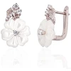 Diamond Sky Jewelry Sidabriniai auskarai su cirkoniais ir perlamutru „Silk Tango II“