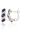 Diamond Sky Jewelry Sidabriniai auskarai su safyrais „Infinity“