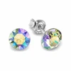 Diamond Sky Jewelry Sidabriniai auskarai „Classic (Paradise Shine)“ su Swarovski® kristalais