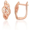 Diamond Sky Jewelry Sidabriniai auskarai „Golden Weave“
