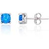 Diamond Sky Jewelry Sidabriniai auskarai su opalitu „Mėnulio Žavesys IX“
