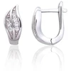 Diamond Sky Jewelry Sidabriniai auskarai su cirkoniais „Foliage“