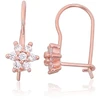 Diamond Sky Jewelry Sidabriniai auskarai su cirkoniais „Akmeninė Gėlė XIV“