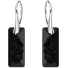 Diamond Sky Jewelry Sidabriniai auskarai „Growing Crystal II (Jet)“ su Swarovski® kristalais