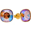 Diamond Sky Jewelry Sidabriniai auskarai „Glare (Light Colorado Topaz Shimmer)“ su Swarovski® kristalais