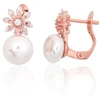 Diamond Sky Jewelry Sidabriniai auskarai su cirkoniais ir perlais „Galos VII“