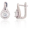 Diamond Sky Jewelry Sidabriniai auskarai su cirkoniais „Golden Ray II“