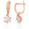 Diamond Sky Jewelry Sidabriniai auskarai su cirkoniais „Juno Gold“