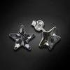 Diamond Sky Jewelry Sidabriniai auskarai „Star (Sidabrinis Night)“ su Swarovski® kristalais