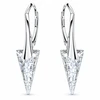 Diamond Sky Jewelry Sidabriniai auskarai moterims DiamondSky „Spike II (Sidabrinis Patina)“ su Swarovski kristalais
