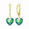 Diamond Sky Jewelry Sidabriniai auskarai moterims DiamondSky „Cute Valentine (Vitrail Medium)“ su Swarovski kristalais