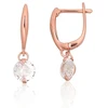 Diamond Sky Jewelry Sidabriniai auskarai su cirkoniais „Morning Dew“