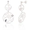 Diamond Sky Jewelry Sidabriniai auskarai „Stellar Orbit“
