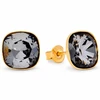 Diamond Sky Jewelry Sidabriniai auskarai „Glare (Sidabrinis Night)“ su Swarovski® kristalais
