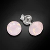Diamond Sky Jewelry Sidabriniai auskarai „Classic (Rose Vanduo Opal)“ su Swarovski® kristalais