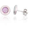 Diamond Sky Jewelry Sidabriniai auskarai su opalitu „Mėnulio Žavesys XVI“