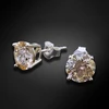 Diamond Sky Jewelry Sidabriniai auskarai „Juno (Fancy Champagne)“ su Swarovski® kristalais