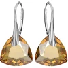 Diamond Sky Jewelry Sidabriniai auskarai „Evening Shine (Golden Shadow)“ su Swarovski® kristalais