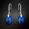 Diamond Sky Jewelry Sidabriniai auskarai „Baroque III (Capri Mėlyna Comet Argent Light)“ su Swarovski® kristalais