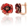Diamond Sky Jewelry Sidabriniai auskarai su emaliu „Tango“