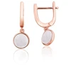 Diamond Sky Jewelry Sidabriniai auskarai su perlamutru „Mila II“
