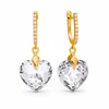 Diamond Sky Jewelry Sidabriniai auskarai „Romantic Heart III“ su Swarovski® kristalais