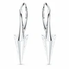 Diamond Sky Jewelry Sidabriniai auskarai „Spike II“ su Swarovski® kristalais