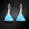 Diamond Sky Jewelry Sidabriniai auskarai „Osiris (Aquamarine)“ su Swarovski® kristalais