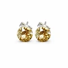 Diamond Sky Jewelry Sidabriniai auskarai „Classic II (Golden Shadow)“ su Swarovski® kristalais