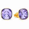 Diamond Sky Jewelry Sidabriniai auskarai moterims DiamondSky „Glare (Tanzanite)“ su Swarovski kristalais