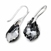 Diamond Sky Jewelry Sidabriniai auskarai moterims DiamondSky „Baroque IV (Sidabrinis Night)„ su Swarovski kristalais