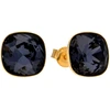 Diamond Sky Jewelry Sidabriniai auskarai „Glare (Graphite)“ su Swarovski® kristalais