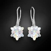 Diamond Sky Jewelry Sidabriniai auskarai „Edelweiss (Aurora Borealis)“ su Swarovski® kristalais