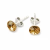 Diamond Sky Jewelry Sidabriniai auskarai „Classic II (Golden Shadow)“ su Swarovski® kristalais