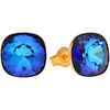 Diamond Sky Jewelry Sidabriniai auskarai „Glare (Bermuda Mėlyna)“ su Swarovski® kristalais