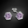 Diamond Sky Jewelry Sidabriniai auskarai „Rubicon II (Vitrail Light)“ su Swarovski® kristalais