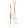 Diamond Sky Jewelry Sidabriniai auskarai „Golden Thread“