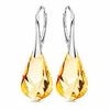 Diamond Sky Jewelry Sidabriniai auskarai „Helix (Golden Shadow)“ su Swarovski® kristalais