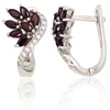 Diamond Sky Jewelry Sidabriniai auskarai su cirkoniais ir granatais „Modern“