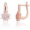 Diamond Sky Jewelry Sidabriniai auskarai su cirkoniais „Akmeninė Gėlė XI“