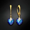 Diamond Sky Jewelry Sidabriniai auskarai „Cute Valentine (Bermuda Mėlyna)“ su Swarovski® kristalais