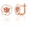 Diamond Sky Jewelry Sidabriniai auskarai su cirkoniais ir emaliu „Tango II“