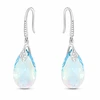 Diamond Sky Jewelry Sidabriniai auskarai moterims DiamondSky „Baroque III (Aquamarine Shimmer)“ su Swarovski kristalais