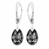 Diamond Sky Jewelry Sidabriniai auskarai „Moon Shine (Sidabrinis Night)“ iš 925 prabos sidabro su Swarovski kristalais