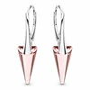 Diamond Sky Jewelry Sidabriniai auskarai moterims DiamondSky „Spike II (Antique Rožinė)“ su Swarovski kristalais