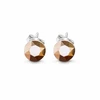 Diamond Sky Jewelry Sidabriniai auskarai „Classic II (Rose Gold)“ su Swarovski® kristalais