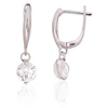 Diamond Sky Jewelry Sidabriniai auskarai su cirkoniais „Morning Dew II“